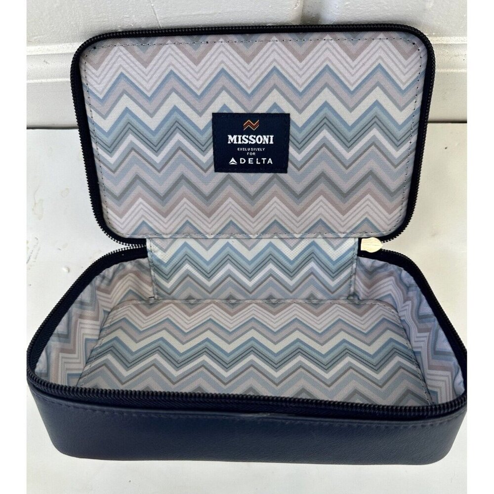 DELTA MISSONI Newest Business Delta One Class toiletry bag Dark Blue - Picture 2 of 5